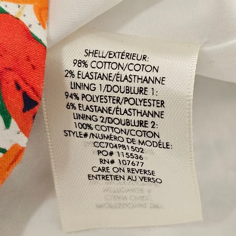 ALICE & OLIVIA Nella Button Front Mini Dress in Bird Party Size 6